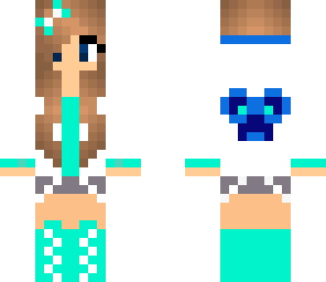 blue gamer skin hot girl
