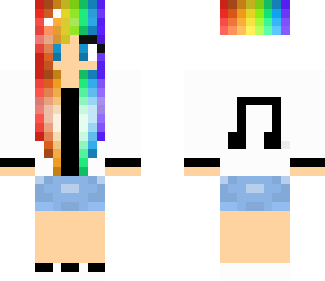rainbow music girl