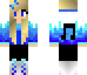 blue music girl