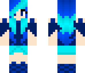 random blue girl