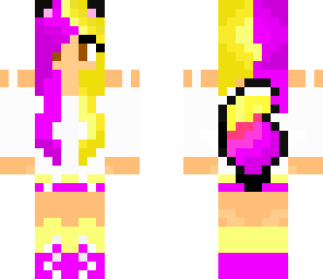 yellow purple fox girl