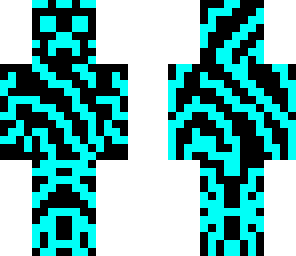 neon blue creeper