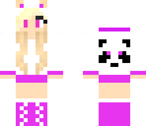 panda girl pink