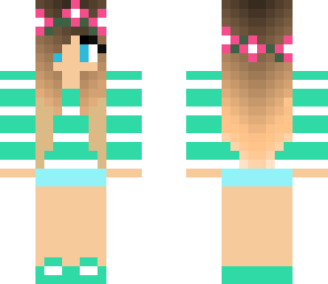 cute turquoise summer girl