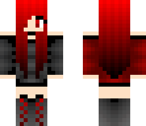 red and black girl