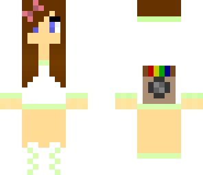 cute pastel green girl