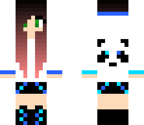 blue panda girl