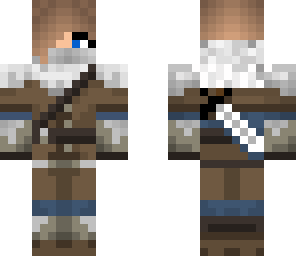 blue winter assassin girl