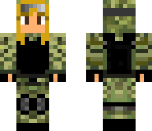 blonde female marine
