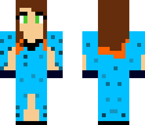 blue volcano girl