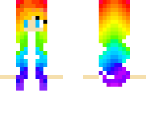 rainbow girl onsie xd