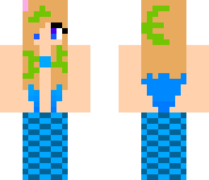 mermaid with sea weed and shell in her hair fix