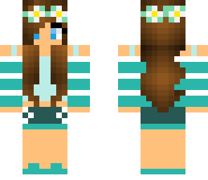 teal flower girl