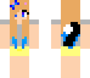 me with cute blue bow
