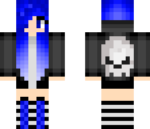 blue skull girl