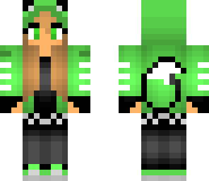 fox girl green