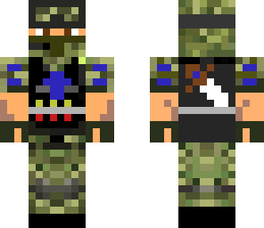 army skin blue