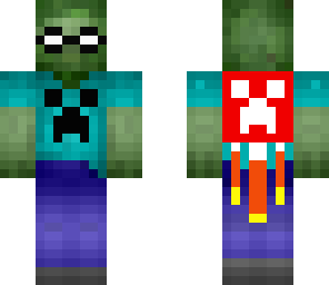 zombie herobrian with jetpack and glasses