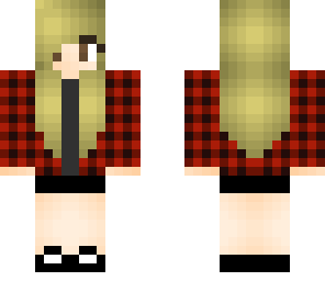 red plaid girl