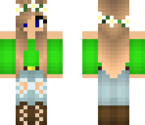 green normal girl