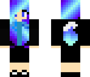 galaxy hair girl