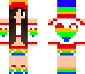 rainbow heart girl
