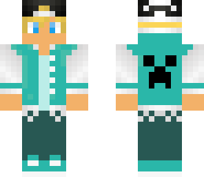 teal headphone boy
