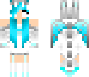 blue ice dragon girl
