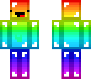 rainbow derp with headphones
