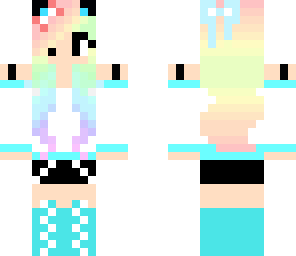 pretty rainbow girl