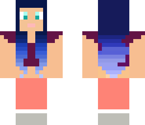 blue-haired girl