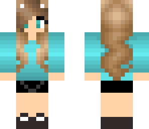 cat girl blue
