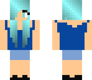 normal blue girl