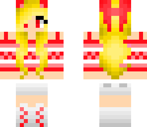 red cat girl with hair bow