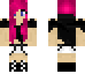 pink haired girl