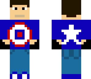 captain america tee with gloves
