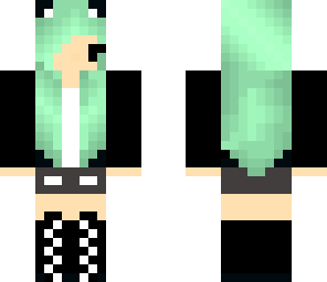 mint blue chibi