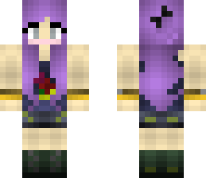 violet haired girl