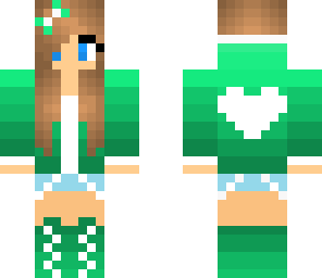 bright green gamer girl