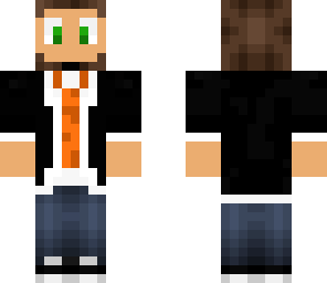 blazer guy orange tie