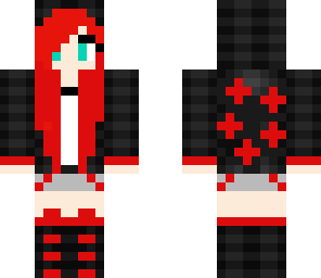 red hoodie girl