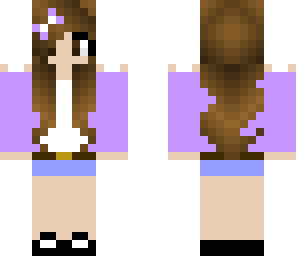 cute purple girl