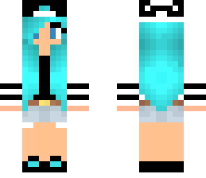 edited blue haired girl