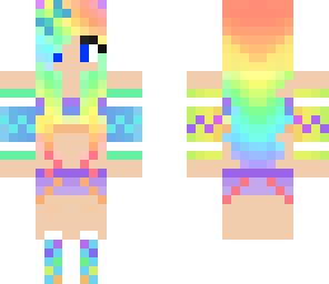 edited rainbow girl
