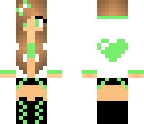 mint green girl