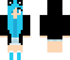 blue cat girl