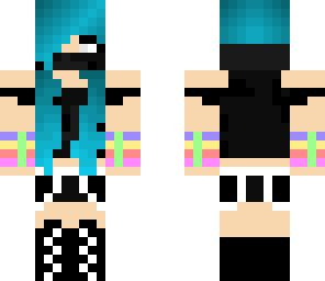 blue haired girl