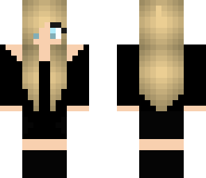 girl in black dress