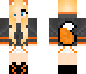 blue eyed fox girl hoodie