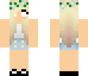 flower hippie herobrine girl